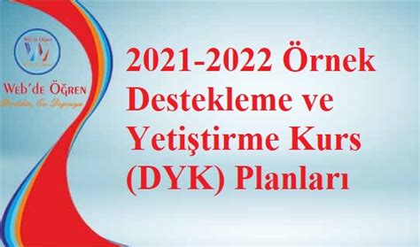 dyk kurs planı 2021-2022